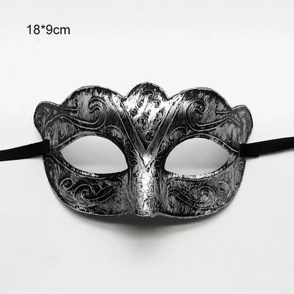 Elegancka maska maskaradowa z tłoczonym wzorem w stylu vintage - Senséra