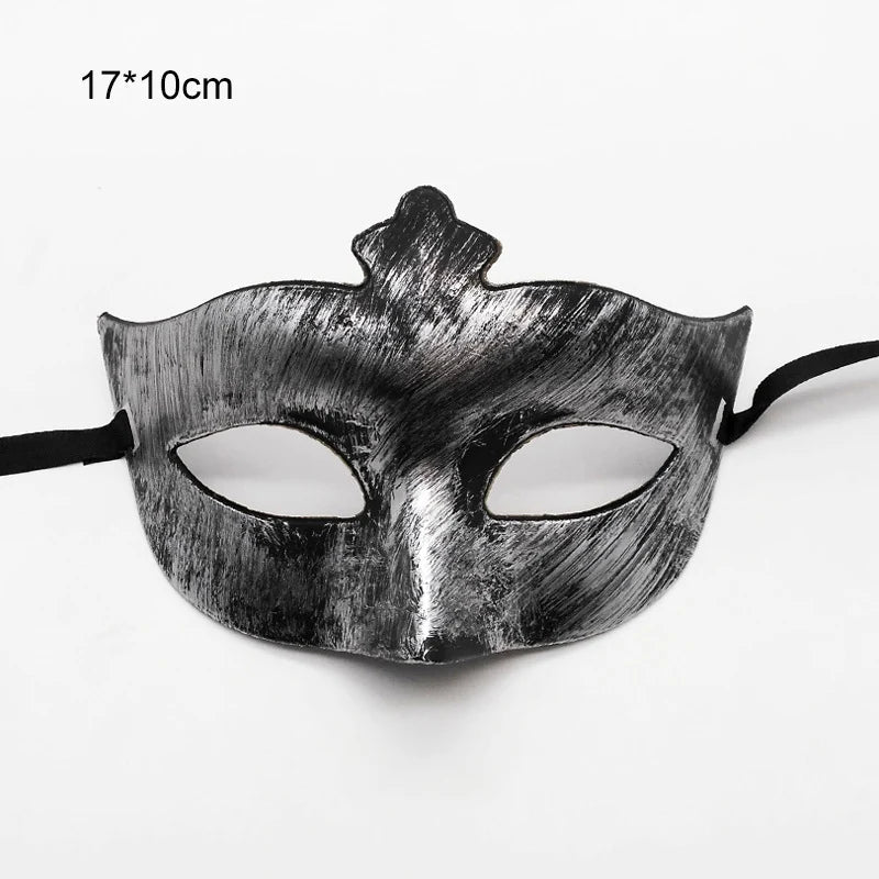 Elegancka maska maskaradowa z tłoczonym wzorem w stylu vintage - Senséra