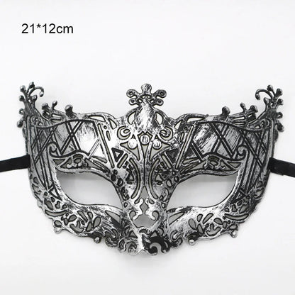 Elegancka maska maskaradowa z tłoczonym wzorem w stylu vintage - Senséra