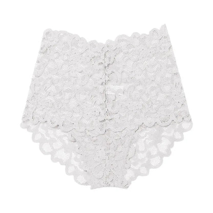 Koronkowe figi damskie wysoki stan transparentne eleganckie - Senséra