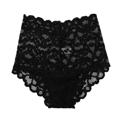 Koronkowe figi damskie wysoki stan transparentne eleganckie - Senséra