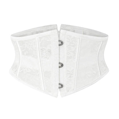 Koronkowy gorset underbust z wiązaniem modelujący talię - Senséra